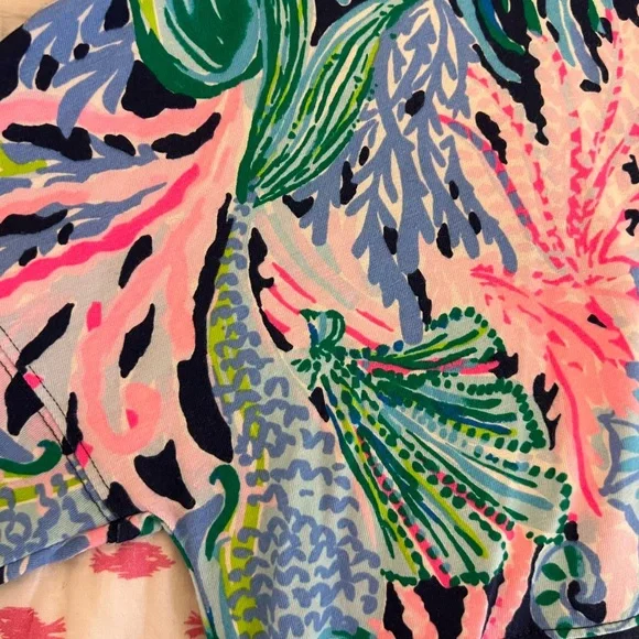 Lilly Pulitzer Long Sleeve Finn Top-Bringing Mermaid Back - Picture 5 of 5